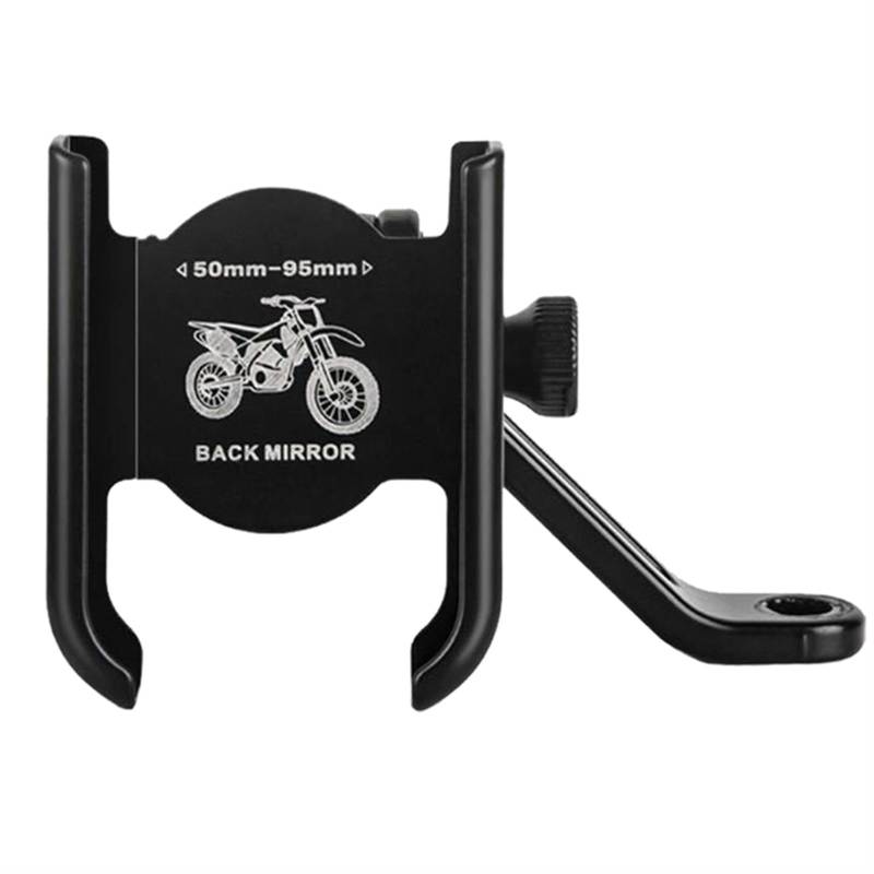 Handyhalter Motorrad Universal Fahrrad Telefon Rack Aluminium Legierung Fahrrad Handy Halter Motorrad Bike Lenker Halterung GPS Navigation Halterung(Mirro Holder 1) von ALZZTUND