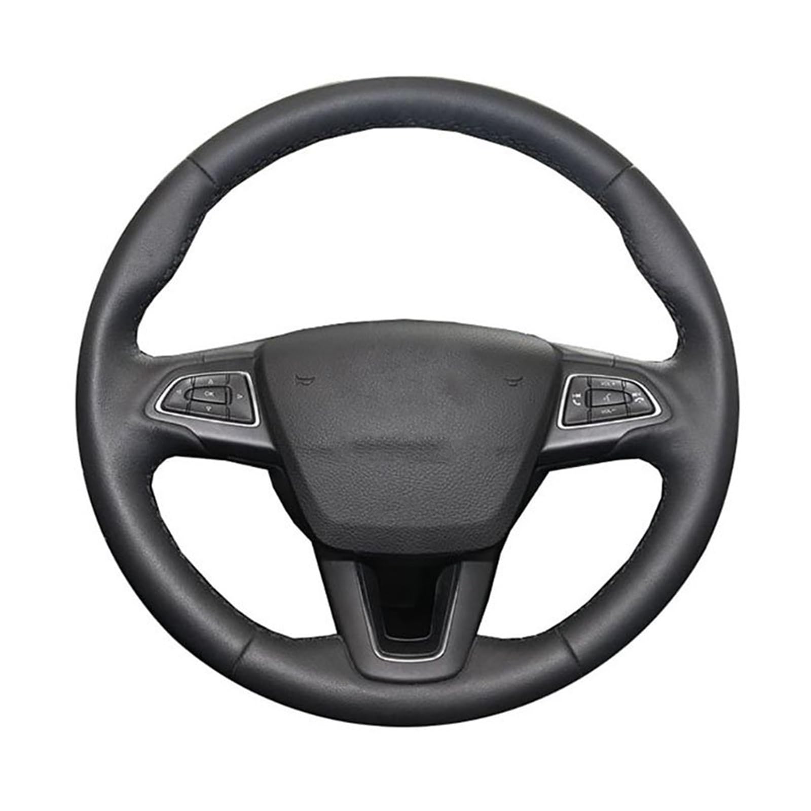 Lenkrad Abdeckung Für Ford Für Focus 3 2015-2018 Für Kuga 2016-2019 Für Escape 2017-2019 Für C-MAX 2015-2019 Für Ecosport 2018-2019 Auto Lenkrad Abdeckung lenkradschutz Auto(Yellow) von ALZZTUND