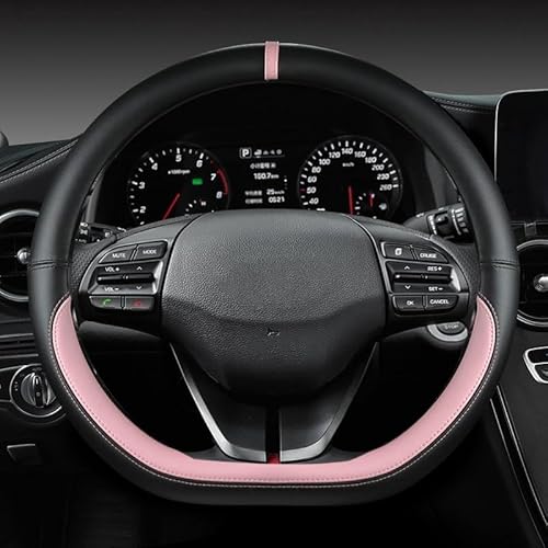 Lenkrad Abdeckung Für Hyundai Für Ioniq 5 2016 2017 2018 2019 2020 2021 2022 Auto Lenkrad Abdeckung lenkradschutz Auto(PINK) von ALZZTUND