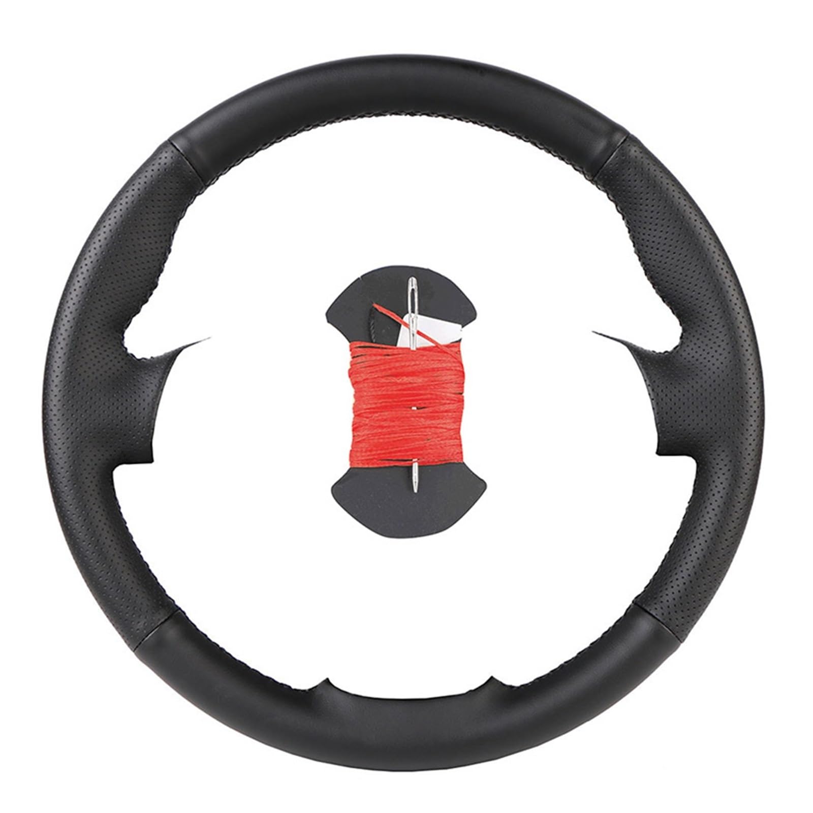 Lenkrad Abdeckung Für Nissan Für Tiida 2004-2010 Für Sylphy 2006-2011 Für Versa 2007-2011 Auto Lenkrad Abdeckung lenkradschutz Auto(Red) von ALZZTUND