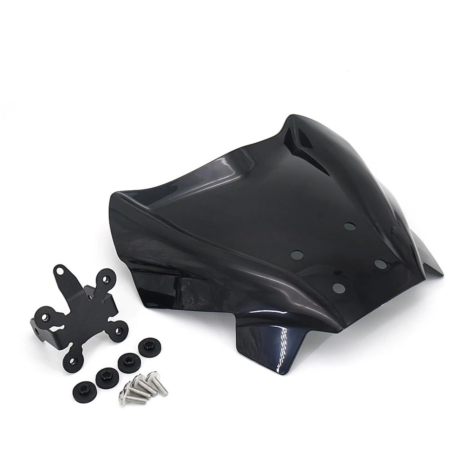 Moto Windschutzscheibe Für CB1000R 2018 2019 2020 Für CB650R 2019 2020/Motorrad Touring Sport Windschutzscheibe Windschutzscheibe Visier Deflektor Motorrad windschild(Black) von ALZZTUND