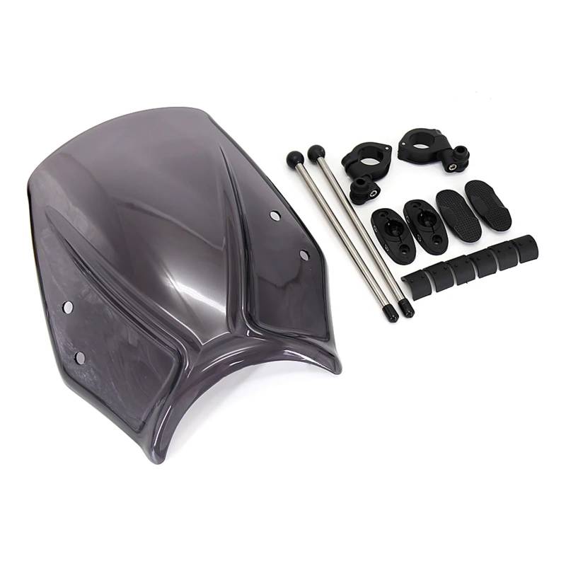 Moto Windschutzscheibe Für CB650R Für CB 650 R CB 650R CB650 R Cb650r/Motorrad Sport Windschutzscheibe Windschutzscheibe Visier Deflektor Motorrad windschild(Dark Smoke) von ALZZTUND