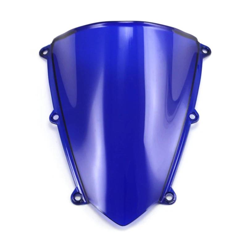 Moto Windschutzscheibe Für CBR600RR F5 2007 2008 2009 2010 2011 2012/Motorrad Windschutzscheibe Windschutz Double Bubble Motorrad windschild(Blue) von ALZZTUND