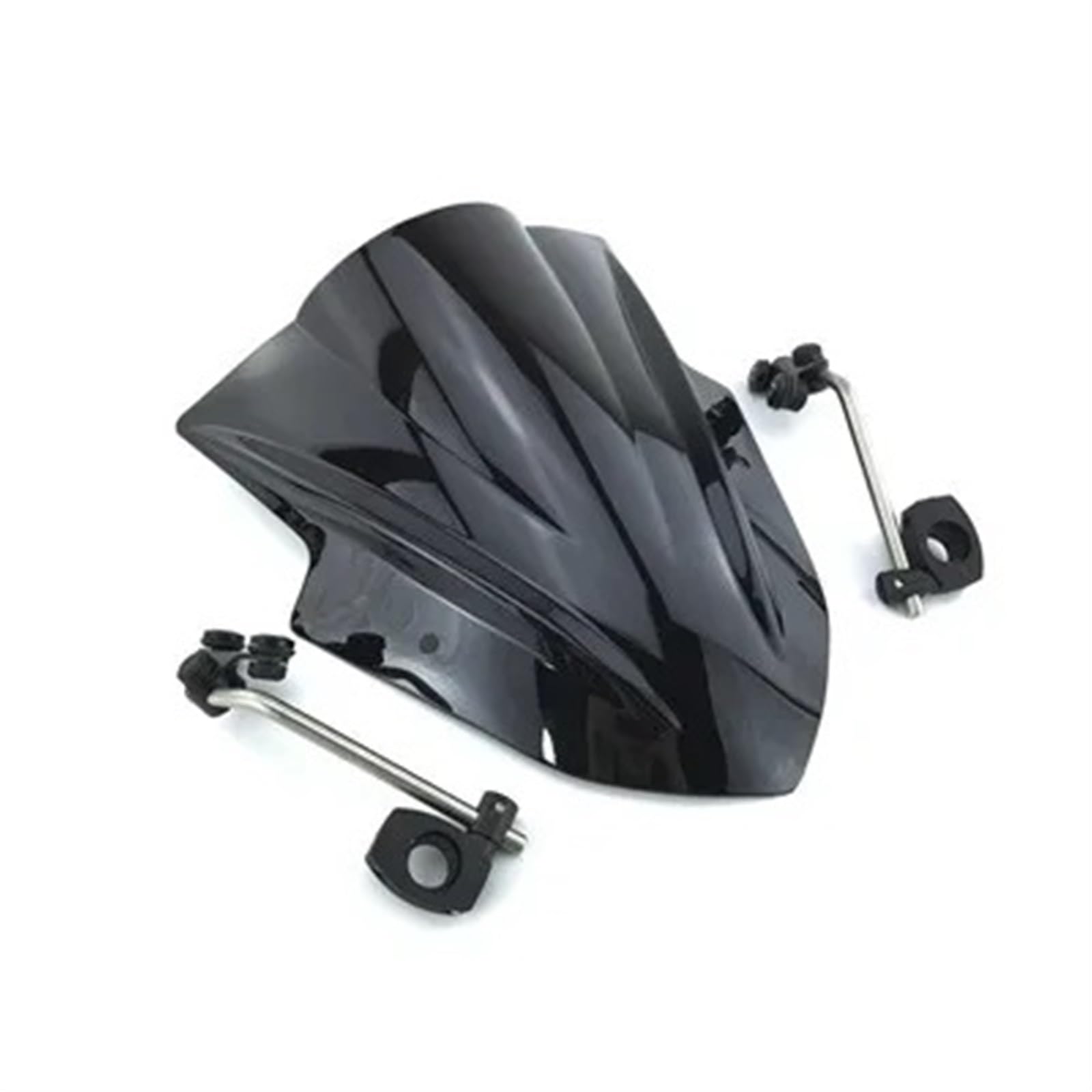 Moto Windschutzscheibe Für Ducati Für Diavel Für Hypermotard 1100 1100S 796 Für Monster 1100 1200 696/Motorrad Einstellbare Wind Bildschirm Windschutzscheibe Spoiler Motorrad windschild(Black) von ALZZTUND