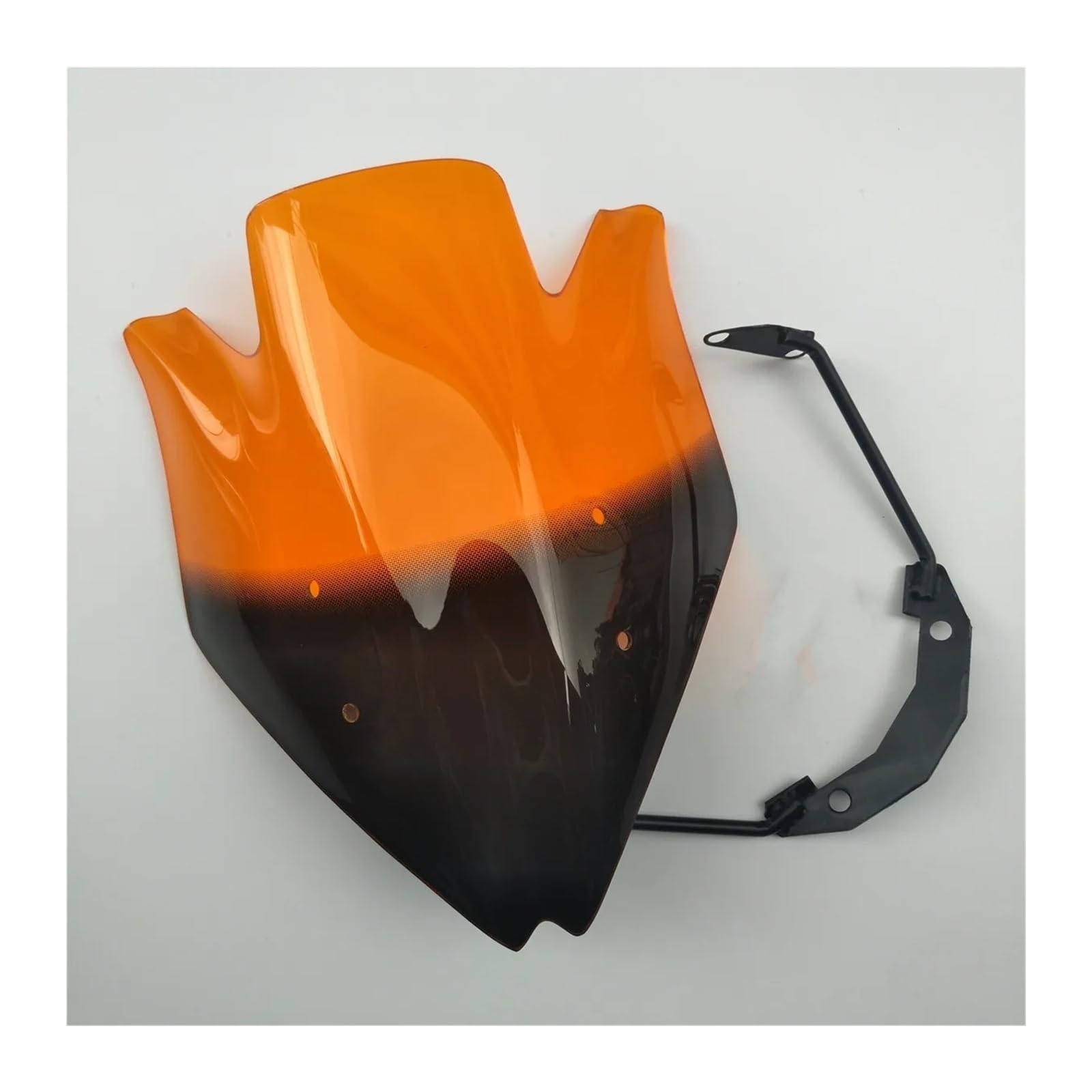 Moto Windschutzscheibe Für Kawasaki Für Z750 Für Z750R/Motorrad Sport Windschutzscheibe Blase Rauch Schwarz Windschutzscheibe Spoiler Motorrad windschild(Orange) von ALZZTUND