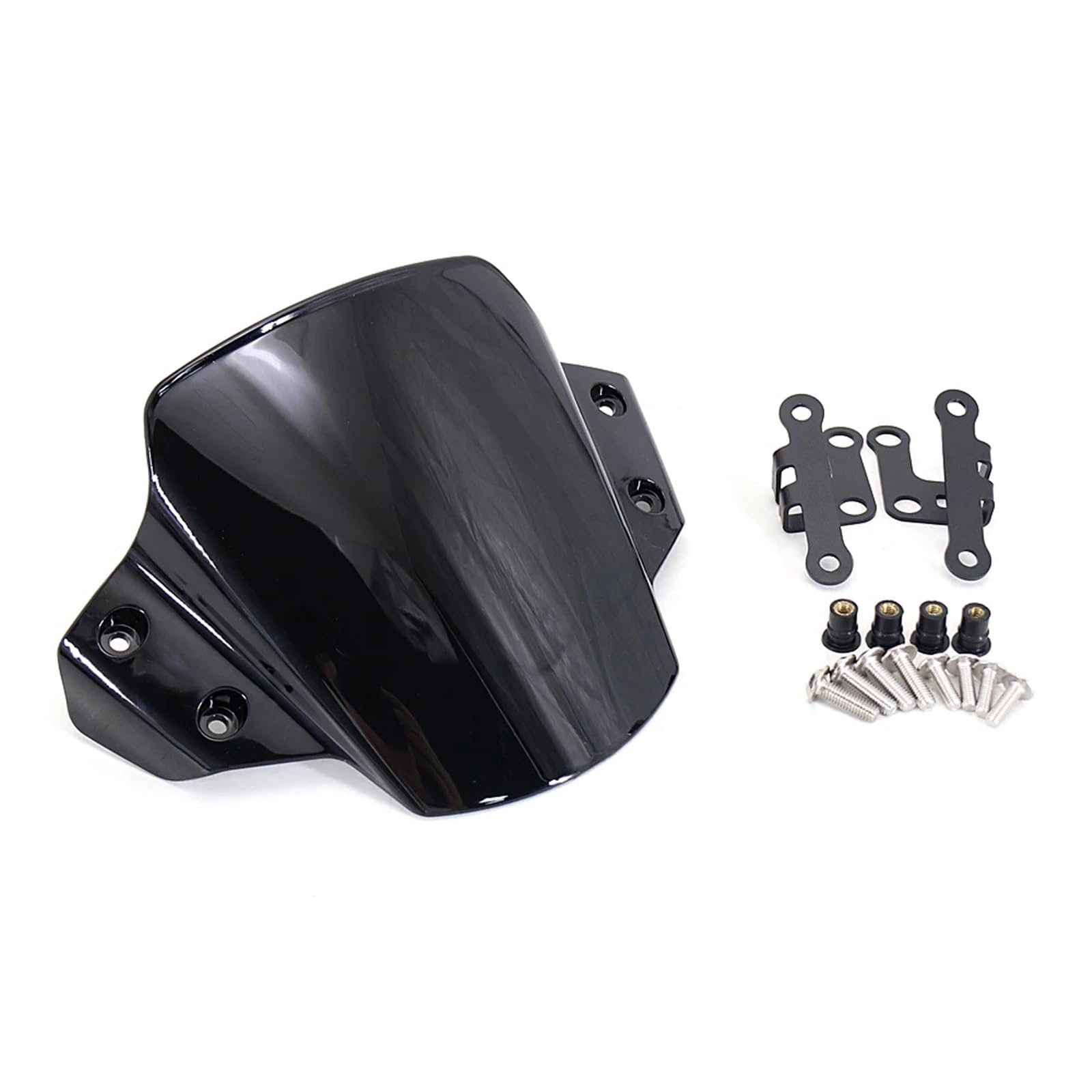 Moto Windschutzscheibe Für MT09 Für MT 09 Für MT-09 Für Mt09 2021 2022 2023/Motorrad Windschutzscheibe Windabweiser Windschutzscheibe Motorrad windschild(Black) von ALZZTUND