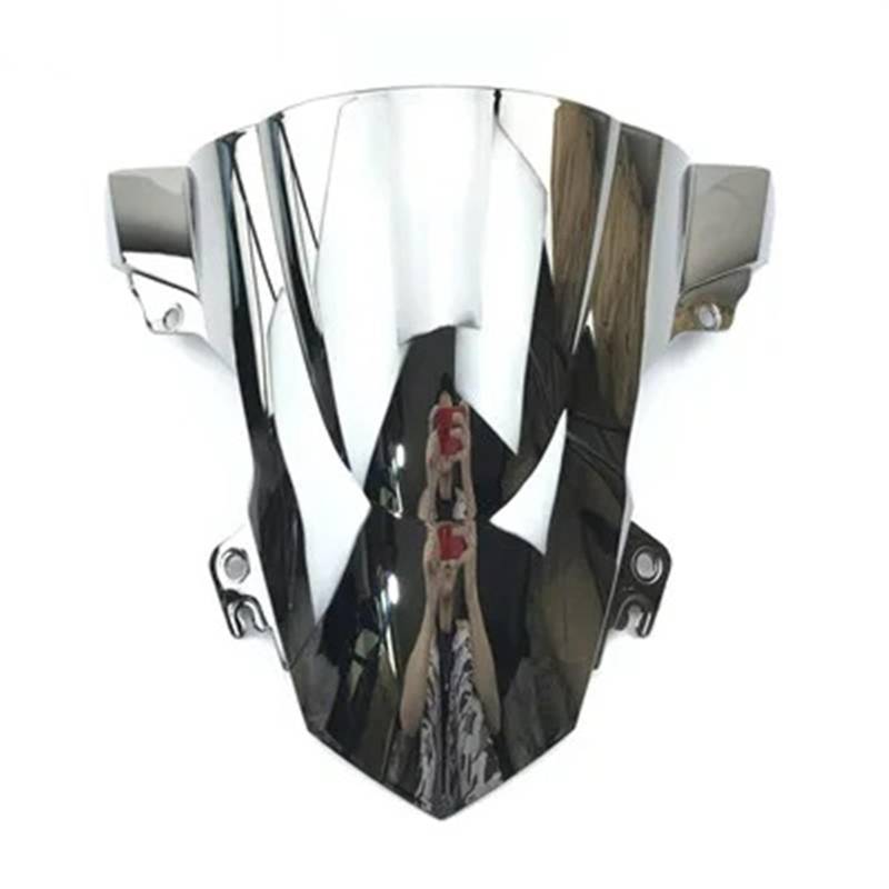 Moto Windschutzscheibe Für S1000RR S 1000 RR 2015 2016 2017 2018 S1000rr/Windschutzscheibe Windschutz Double Bubble Motorrad windschild(Chrome) von ALZZTUND