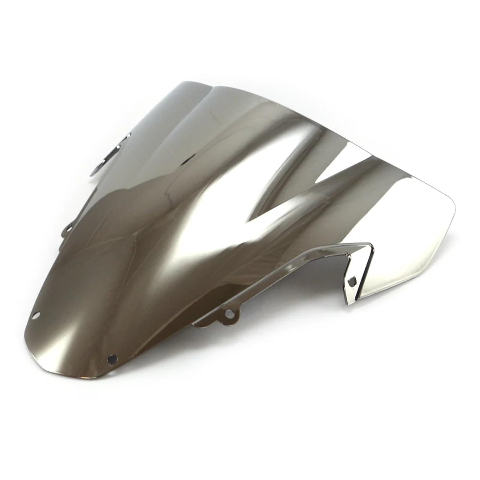 Moto Windschutzscheibe Für Suzuki Für GSXR1000 2003 2004/Motorrad Windschutzscheibe Windschutz Double Bubble Motorrad windschild(Chrome) von ALZZTUND