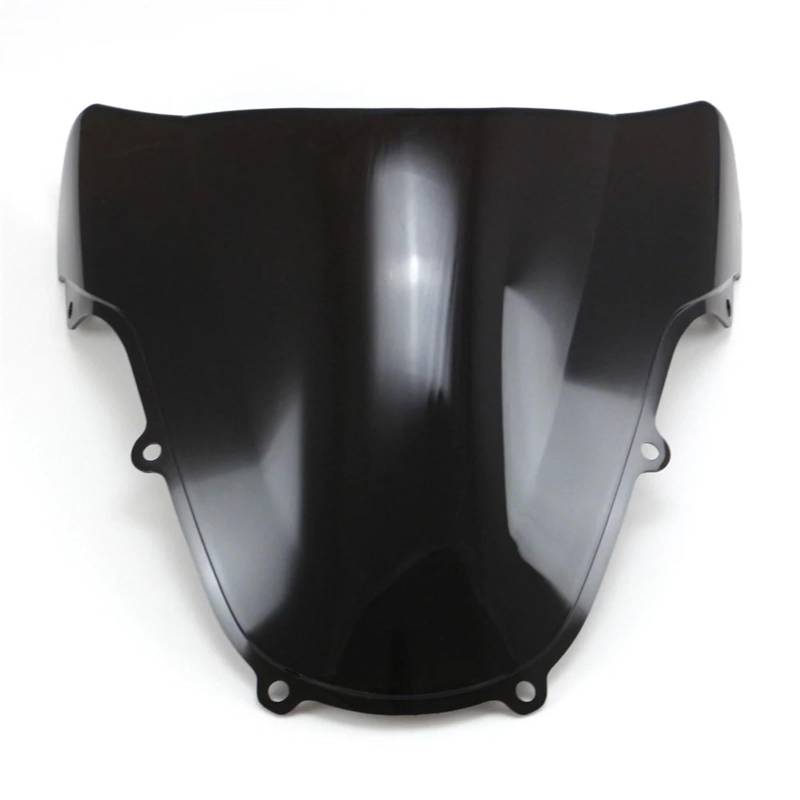 Moto Windschutzscheibe Für Suzuki Für GSXR600 Für GSXR750 2000 2001 2002 2003 Für GSXR1000 2001 2002 2003/Motorrad Windschutzscheibe Windschutz Double Bubble Motorrad windschild(Black) von ALZZTUND