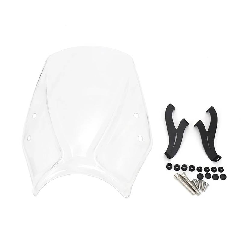 Moto Windschutzscheibe Für Trident Für Trident 660 Für Trident660 2021 2022/Motorrad Sport Touring Windschutzscheibe Windschutzscheibe Deflektor Motorrad windschild(Transparent) von ALZZTUND