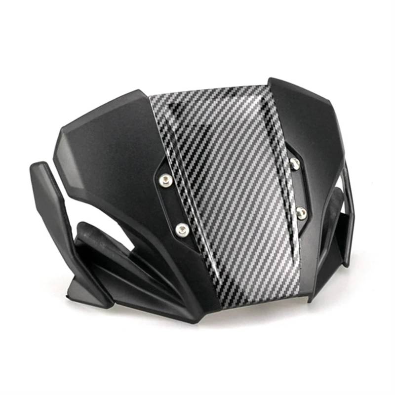 Moto Windschutzscheibe Für Triumph Für Trident 660 2018 2019 2020 2021 2022/Motorrad Windschutzscheibe Windschutz Frontscheibe Windabweiser Motorrad windschild(Carbon Fiber Pattern) von ALZZTUND