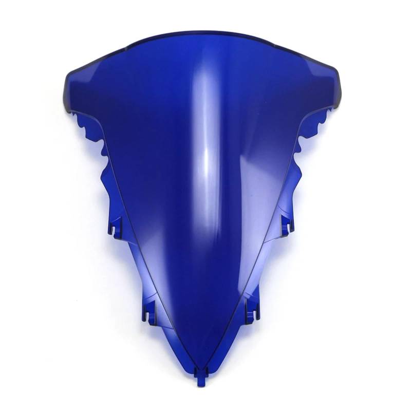 Moto Windschutzscheibe Für YZF-R1 Für YZF1000 2009 2010 2011 2012 2013 2014/Motorrad Windschutzscheibe Windschutzscheibe Double Bubble Motorrad windschild(Blue) von ALZZTUND