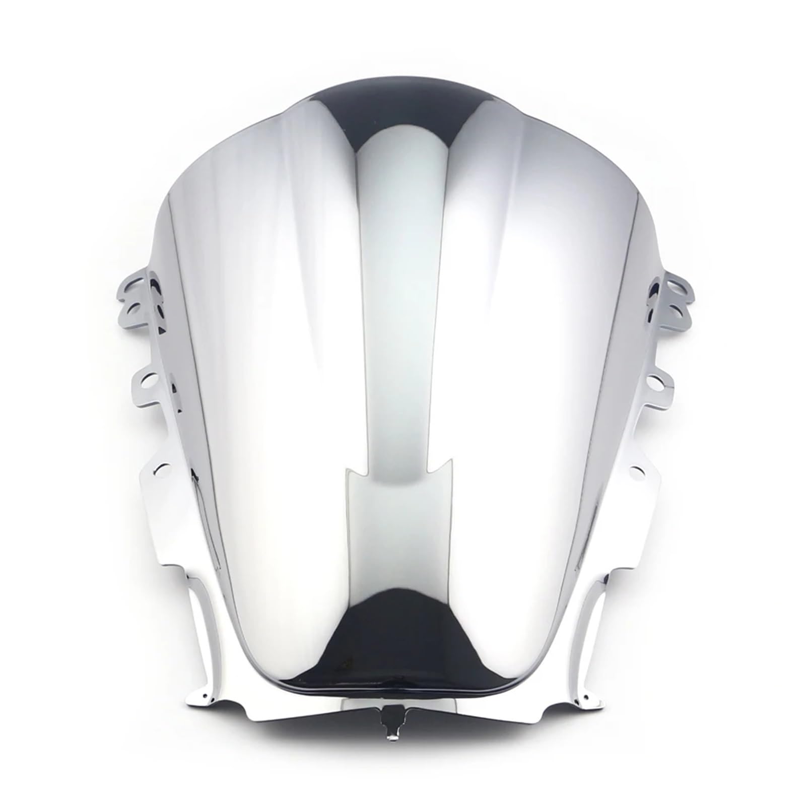 Moto Windschutzscheibe Für YZF-R1 R1M Für YZF1000 2020 2021/Motorrad Windschutzscheibe Windschutz Deflektor Doppel Blase Motorrad windschild(Chrome) von ALZZTUND