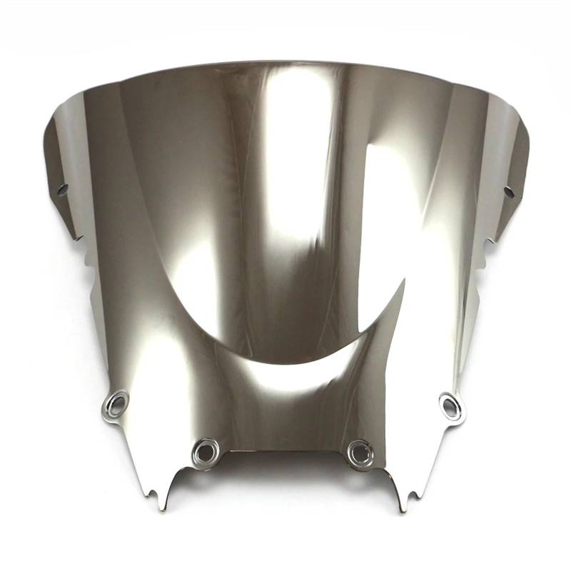 Moto Windschutzscheibe Für YZF-R6 Für YZF600R 1998 1999 2000 2001 2002/Motorrad Windschutzscheibe Windschutzscheibe Double Bubble Motorrad windschild(Chrome) von ALZZTUND