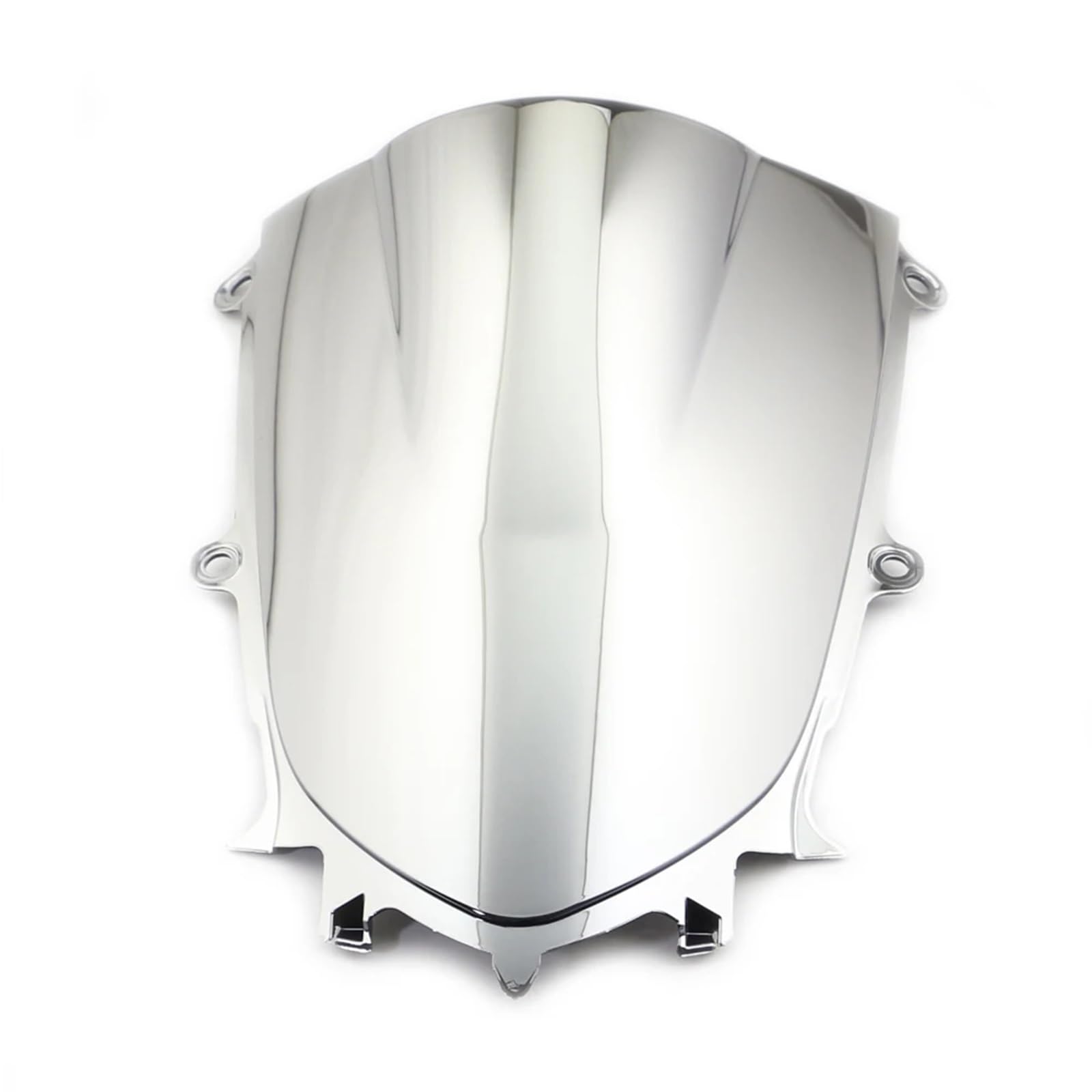 Moto Windschutzscheibe Für YZF-R6 Für YZF600R 2017 2018 2019 2020/Motorrad Windschutzscheibe Windschutzscheibe Double Bubble Motorrad windschild(Chrome) von ALZZTUND