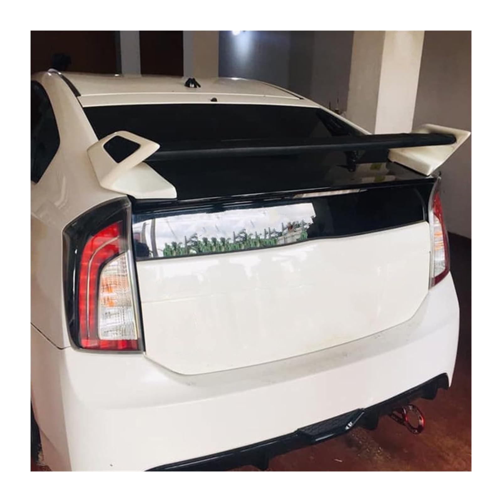 Rear Spoiler Für Toyota Für Prius 2009 2010 2011 2012 2013 2014 Hinten Dach Spoiler Flügel Heckflügel(Black White) von ALZZTUND