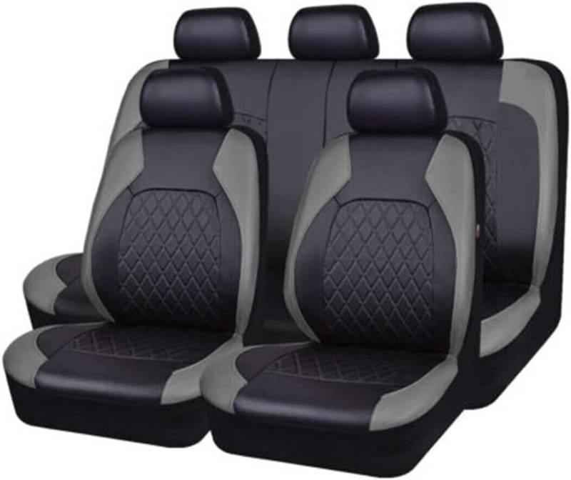 ALaaaaL Auto Sitzbezüge Sets,Für BMW X1 E84 2010 2011 2012 2013 2014 2015,9 Stück Allwetter Wasserdicht rutschfest Atmungsaktiv Schonbezug Set Sitzkissenschutz,C-Grey von ALaaaaL