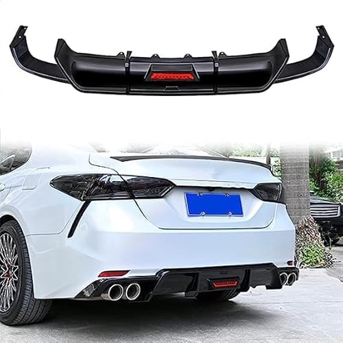 Auto Heckschürze Diffusor Lippe für Toyota Camry 8. Sport SE XSE 2018 2019 2020 2021 2022,Heckstoßstange Lip Diffusor Splitter Spoiler Kratzschutz für die Hintere Lippe,A von ALaaaaL