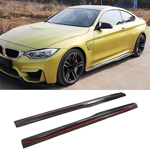 Auto Seitenschweller für BMW F82 F83 M4 Coupe Convertible 2014-2018,Seitenrock Flügel Diffusor Splitter Seitenstufen Kratzfest Schutz Zubehör von ALaaaaL