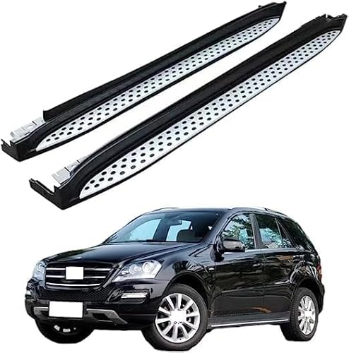 Auto Seitenschweller für M-ercedes Benz ML Class W164 2006-2012,Seitenrock Flügel Diffusor Splitter Seitenstufen Kratzfest Schutz Zubehör von ALaaaaL