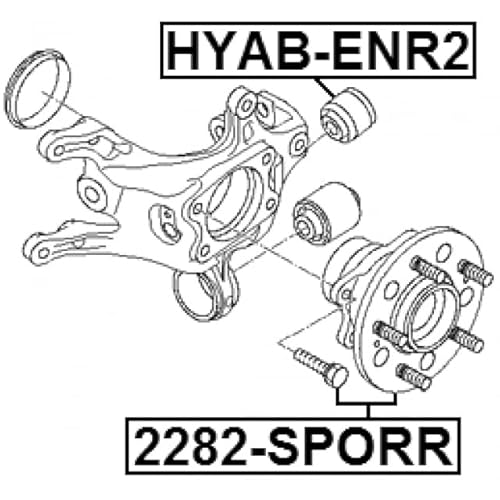 Radnabe hinten links/rechts für Hyundai Grandur i40 ix35 Sonata Tucson von AM Car Parts