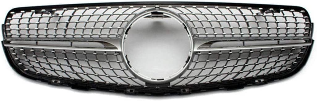 Auto Front Kühlergrille für Mercedes GLC Class X253 C253 W253 5-Door SUV Coupe 2016-2020,Auto Grill Dekoration Zubehör Wasserdichtigkeit Sport Kühlergrill,A/Black-A/NoCamera von AMAIR