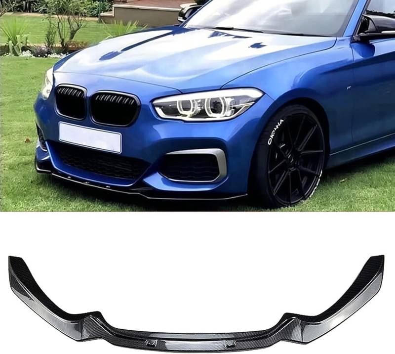 Auto Frontlippe Frontspoiler für BMW Série 1 F20 F21 M-Pack M118i M120i M135i 2015-2019,Frontlippe Spoiler Protector Car Styling Karosserie-Anbauteile,A/Carbon Fiber von AMAIR