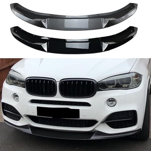 Auto Frontlippe Frontspoiler für BMW X5 F15 2014-2018 M Sport,Frontlippe Spoiler Protector Car Styling Karosserie-Anbauteile,A/Carbon Fiber von AMAIR