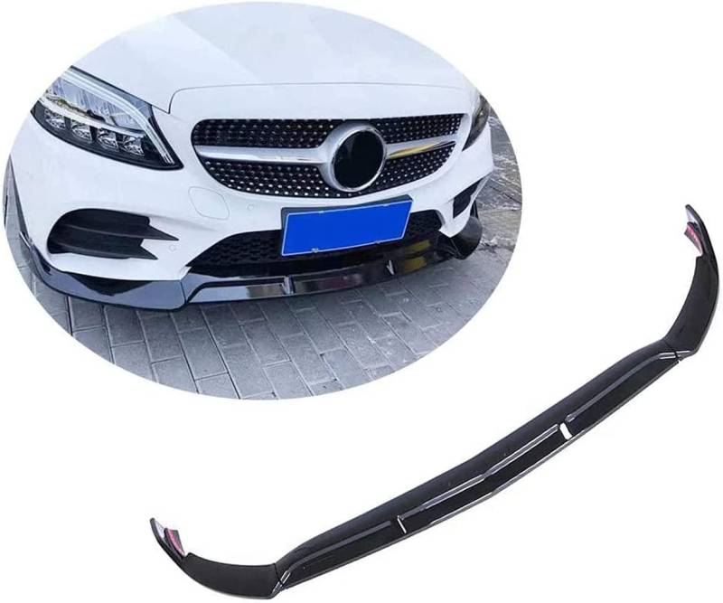 Auto Frontlippe Frontspoiler für Mercedes Benz C Class W206 C200 C300 2019 2020,Frontlippe Spoiler Protector Car Styling Karosserie-Anbauteile von AMAIR