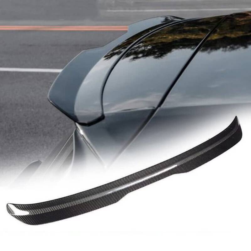 Auto Heckspoiler für Smart forfour Fortwo 451 453,Flügel Kofferraumspoiler Dachspoilerflügel Heckflügel Lippe für Hatchback,A/Carbonfiberlook von AMAIR