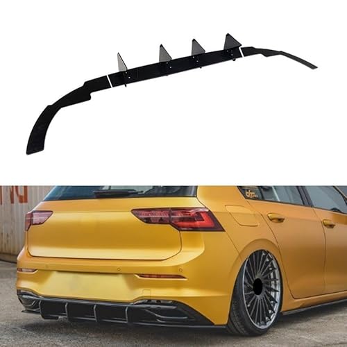 Heckstoßstange Lip Diffusor für Volkswagen Golf 8 Golf 8 Pro Golf MK8 2021+,Stoßstange Chassis Spoiler Diffusor Spoiler Wing Lippendiffusor von AMAIR