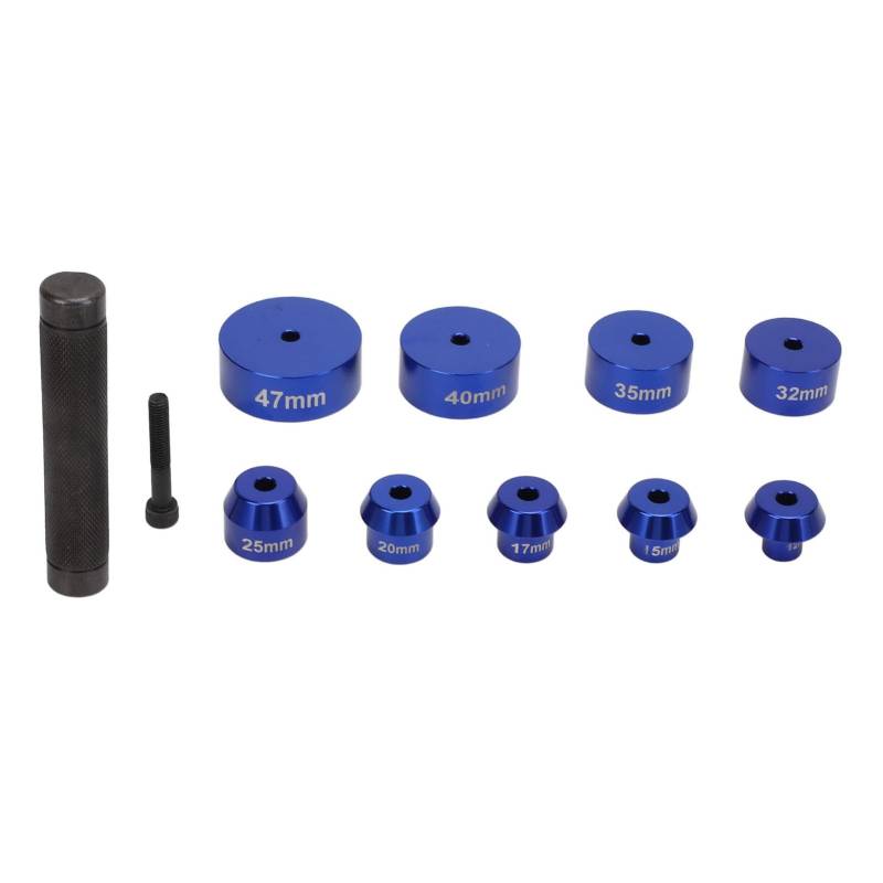 AMAKO Radlager Treiber Set: 08 0551 Metall Radlagerantriebskit mit Installationshammer Zum Lager mit 12 bis 25 mm ID 32 bis 47 mm OD von AMAKO