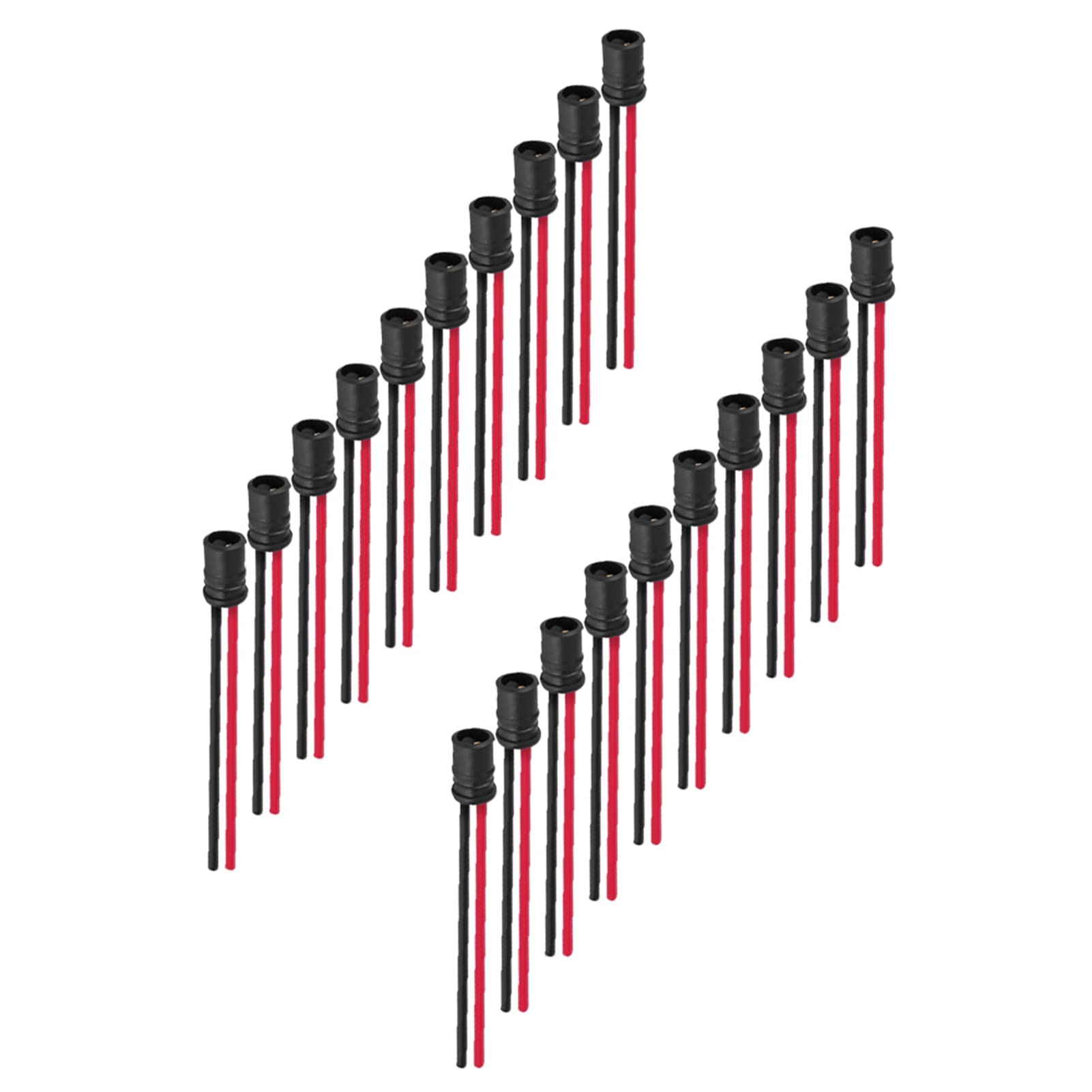 Universeller Steckdosenhalter- Stecker mit Hohlsteckern, Kompatibel mit Autos, Fahrrädern, Booten und Mehr, Einfache Installation (20 Stück) von AMAKO