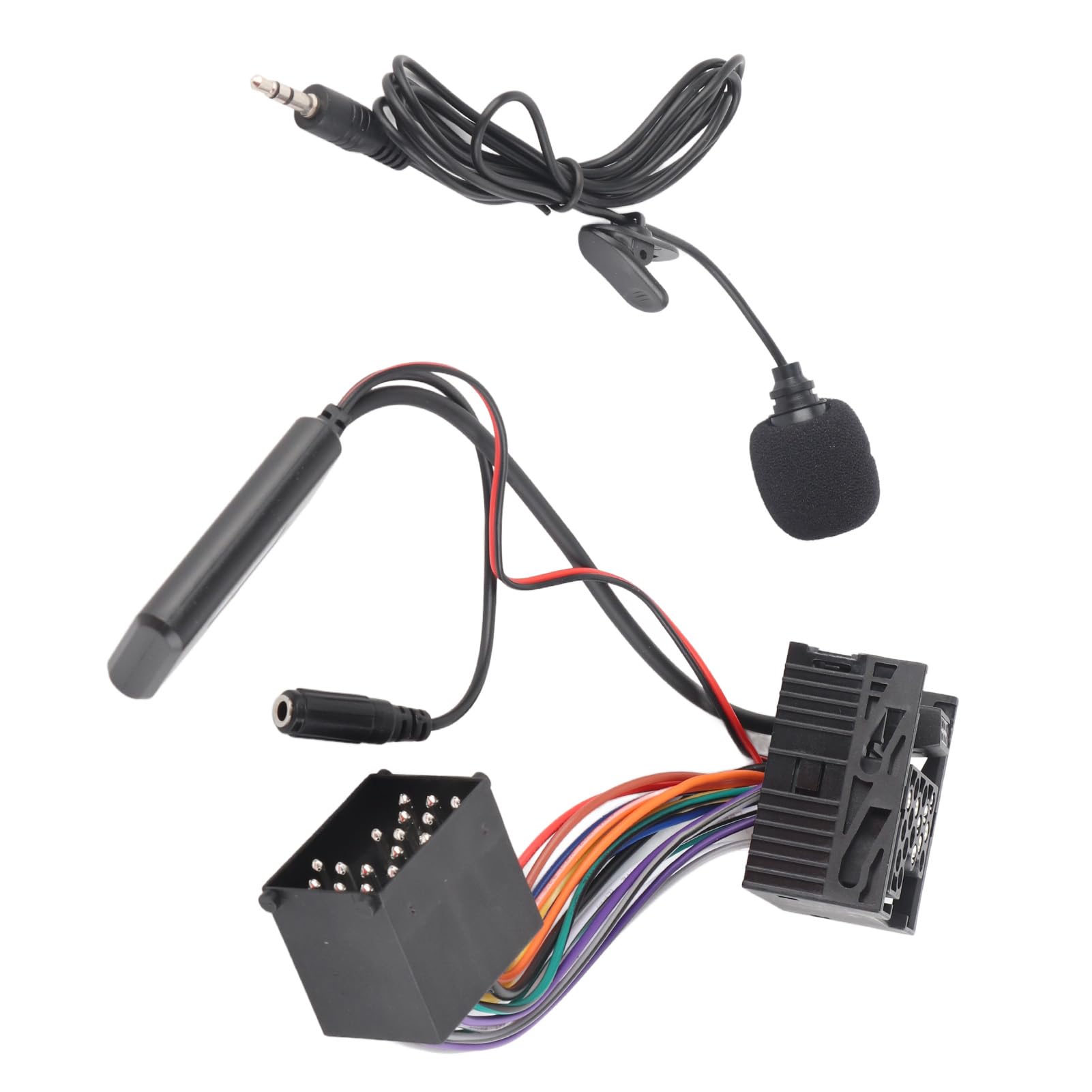 Universelles Auto- AUX- In- Kabel mit Aux- Kabel für Auto, Mikrofon und Audio- Adapterkabel (1036), Kompatibel mit BMW E46 320 325 323 328 330 M3 3 Series von AMAKO