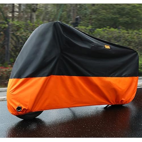 Motorradabdeckung, für BENELLI TRK 502 wasserdicht reißfeste robuste Motorradplane Outdoor Indoor Motorcycle Cover mit Schlosslöchern,A von AMALL