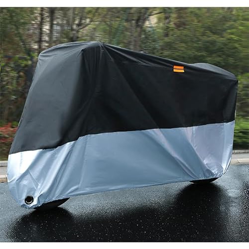 Motorradabdeckung, für Bajaj Pulsar 200 NS/200 RS/200 wasserdicht reißfeste robuste Motorradplane Outdoor Indoor Motorcycle Cover mit Schlosslöchern,B von AMALL