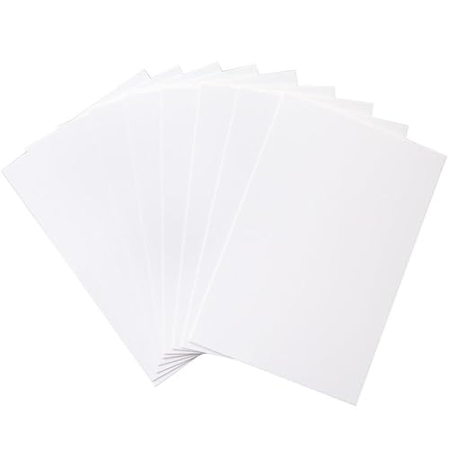 Schrumpffolien Transparent,A4 Schrumpffolienplatten Matt,11Pcs Schrumpf-Folien, Shrink Plastic,Schrumpfende Plastikfolien zum Basteln,für Heimwerken Basteln Abzeichen Schmuck Anhänger,20 x 29 cm von AMANDELIZABE