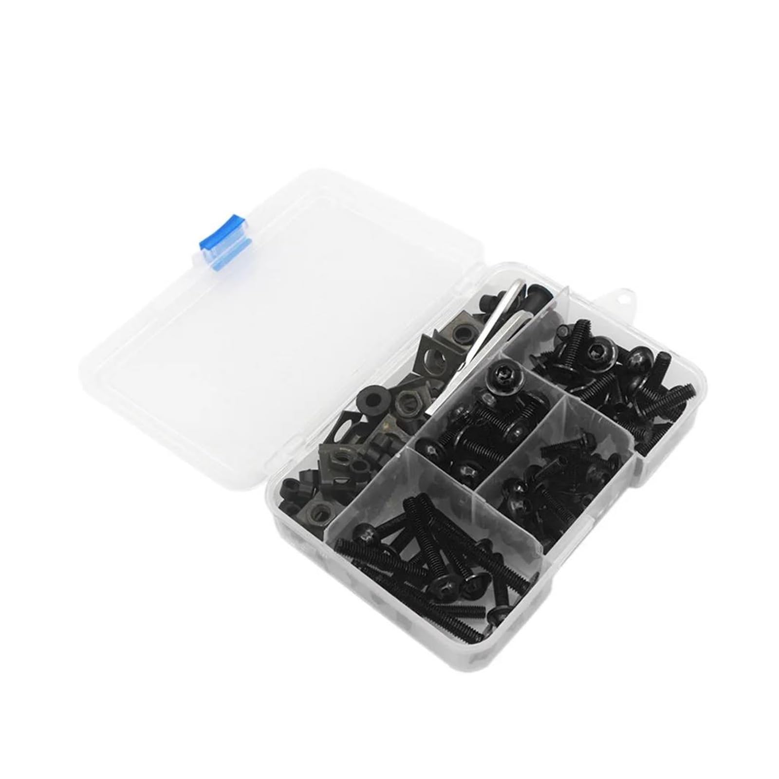 155PCS Verkleidung Schrauben Muttern Kit Fastener Clips Für HON&DA CB400SF CB 1300 600 900 Hornet CBR1100XX CB500X CB600F CBR125R CBR650R(Black) von AMASONY