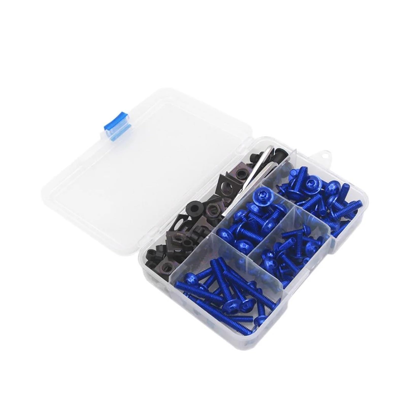 155PCS Verkleidung Schrauben Muttern Kit Fastener Clips Für HON&DA CB400SF CB 1300 600 900 Hornet CBR1100XX CB500X CB600F CBR125R CBR650R(Blue) von AMASONY