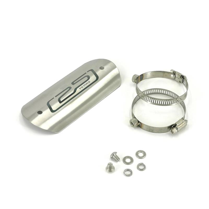 Auspuffrohrschutz Motorrad Auspuffrohr Schutz Schalldämpfer Hitzeschild Auspuff Schutz Abdeckung Geeignet Für BM&W Modelle(Silver) von AMASONY