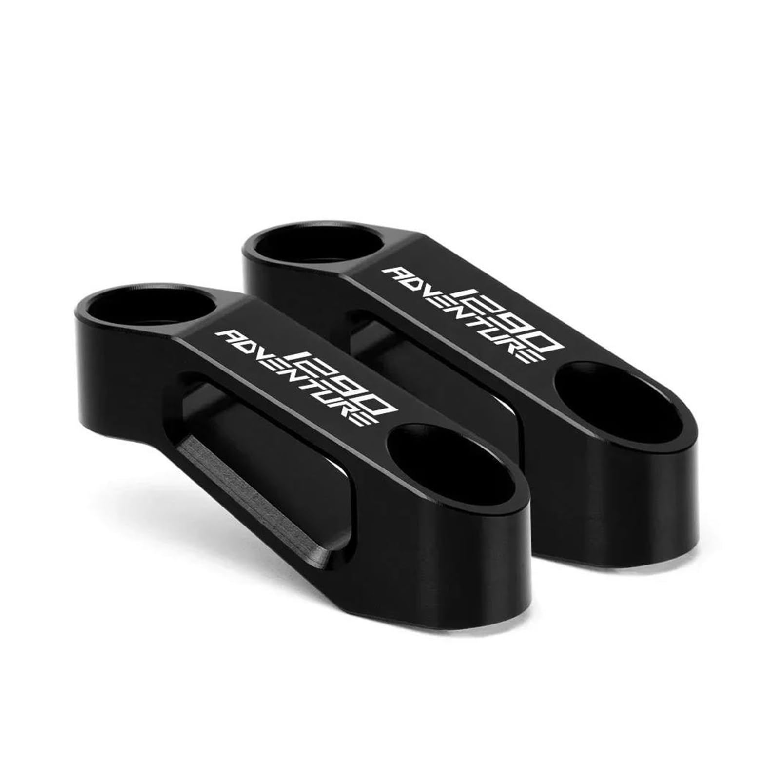 Erweiterter Riser Für 1290 Super Abenteuer S ADV TPI Motorrad Zubehör Spiegel Riser Extender Spacer Verlängerung Adapter Adapter(Black) von AMASONY