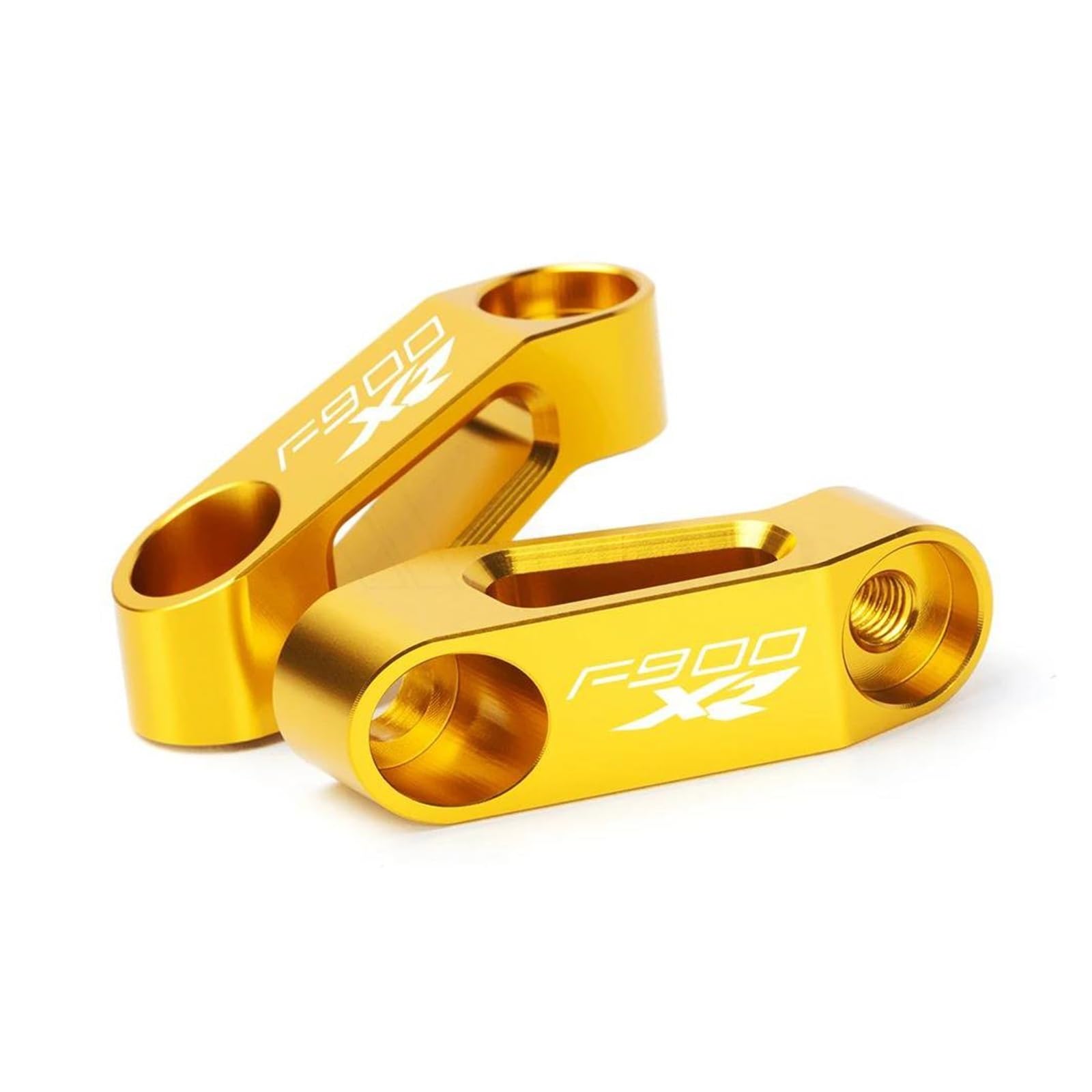 Erweiterter Riser Für B&MW F900R F900XR F900R/XR Motorrad Aluminium Rückspiegel Extender Riser Rückansicht Basis Verlängerung Halterung(Gold 2) von AMASONY