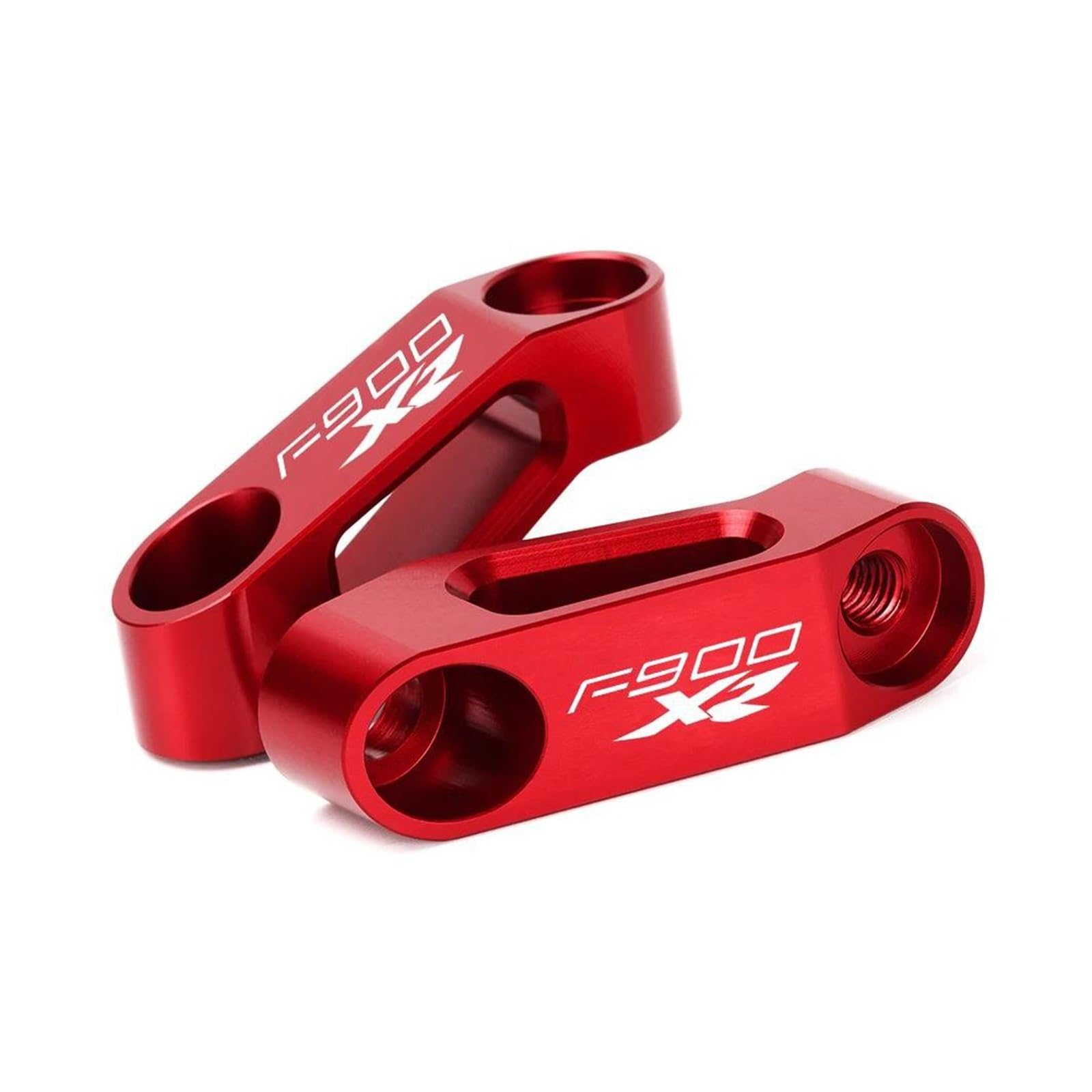 Erweiterter Riser Für B&MW F900R F900XR F900R/XR Motorrad Aluminium Rückspiegel Extender Riser Rückansicht Basis Verlängerung Halterung(Red 2) von AMASONY