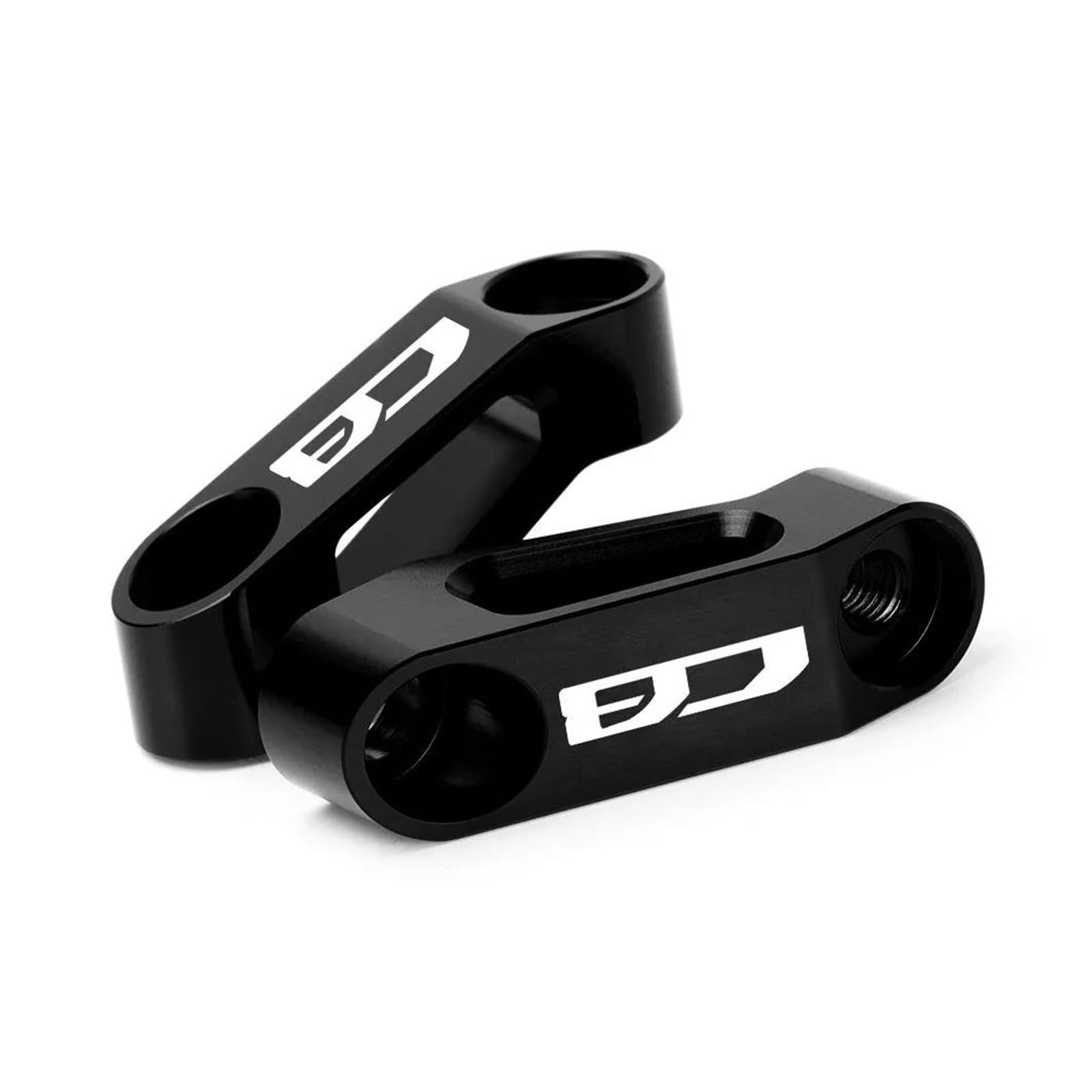 Erweiterter Riser Für HON&DA CB CBR PCX ​​Rebel Alle Jahre Motorrad Spiegel Riser Extender Spacer Verlängerung Adapter Adapter(Black) von AMASONY