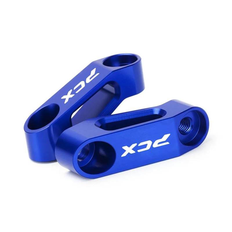 Erweiterter Riser Für HON&DA CB CBR PCX ​​Rebel Alle Jahre Motorrad Spiegel Riser Extender Spacer Verlängerung Adapter Adapter(Blue 3) von AMASONY