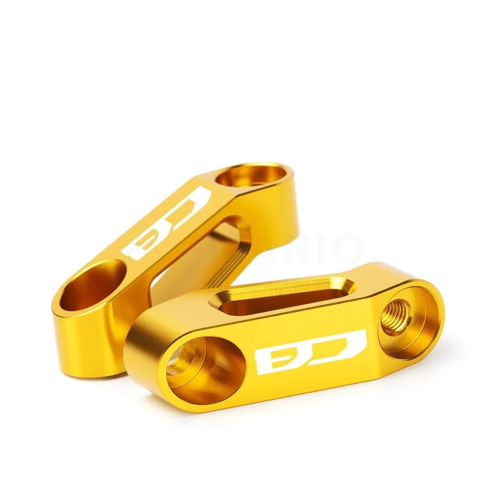 Erweiterter Riser Für HON&DA CB CBR PCX ​​Rebel Alle Jahre Motorrad Spiegel Riser Extender Spacer Verlängerung Adapter Adapter(Gold) von AMASONY