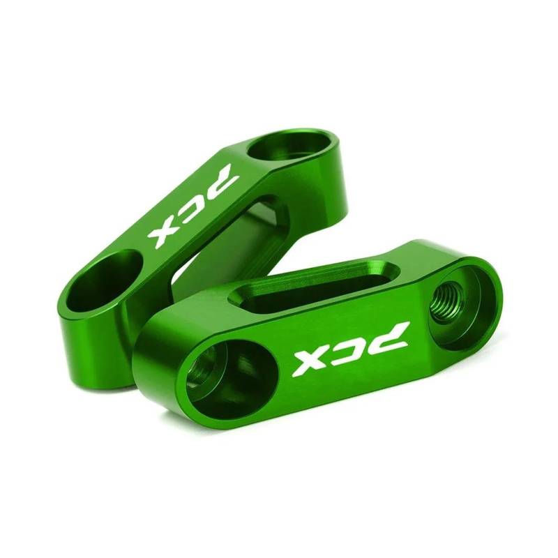 Erweiterter Riser Für HON&DA CB CBR PCX ​​Rebel Alle Jahre Motorrad Spiegel Riser Extender Spacer Verlängerung Adapter Adapter(Green3) von AMASONY