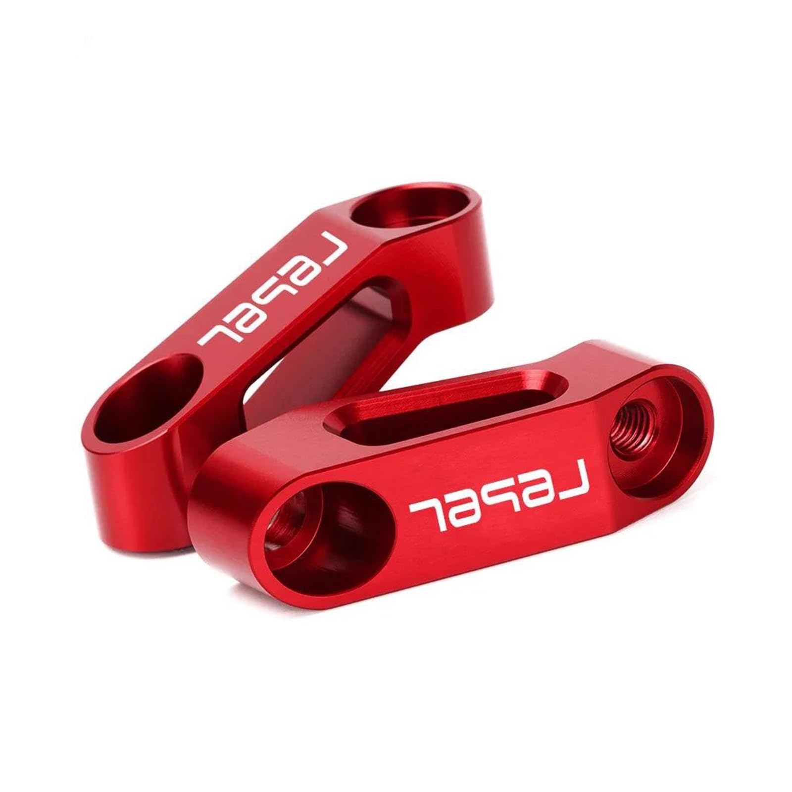 Erweiterter Riser Für HON&DA CB CBR PCX ​​Rebel Alle Jahre Motorrad Spiegel Riser Extender Spacer Verlängerung Adapter Adapter(Red 4) von AMASONY