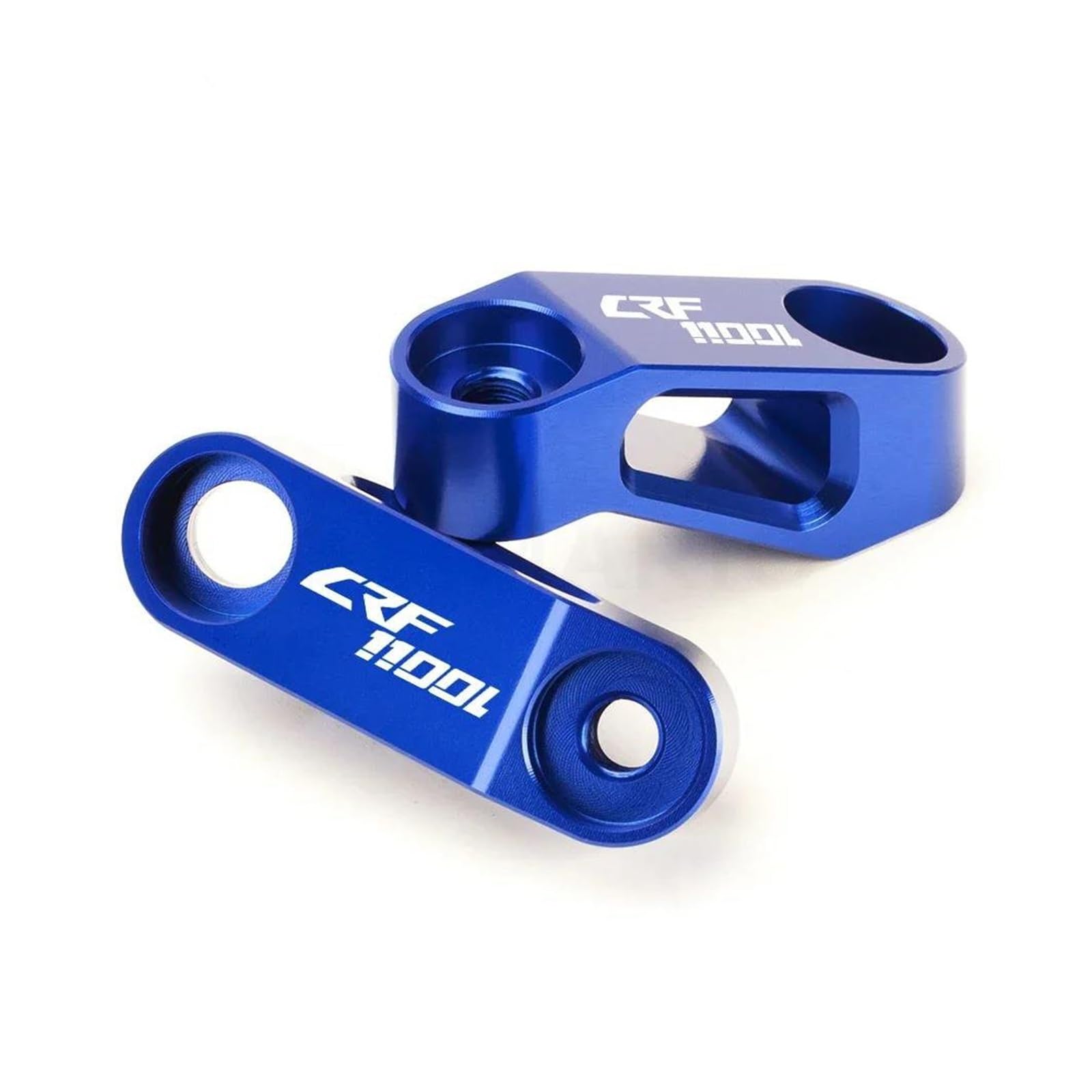 Erweiterter Riser Für HON&DA CRF1000L CRF1100L CRF 1000L 1100L CRF1100/L CRF 1000/L Rückspiegel Verlängerung Riser Verlängern(Blue 2) von AMASONY