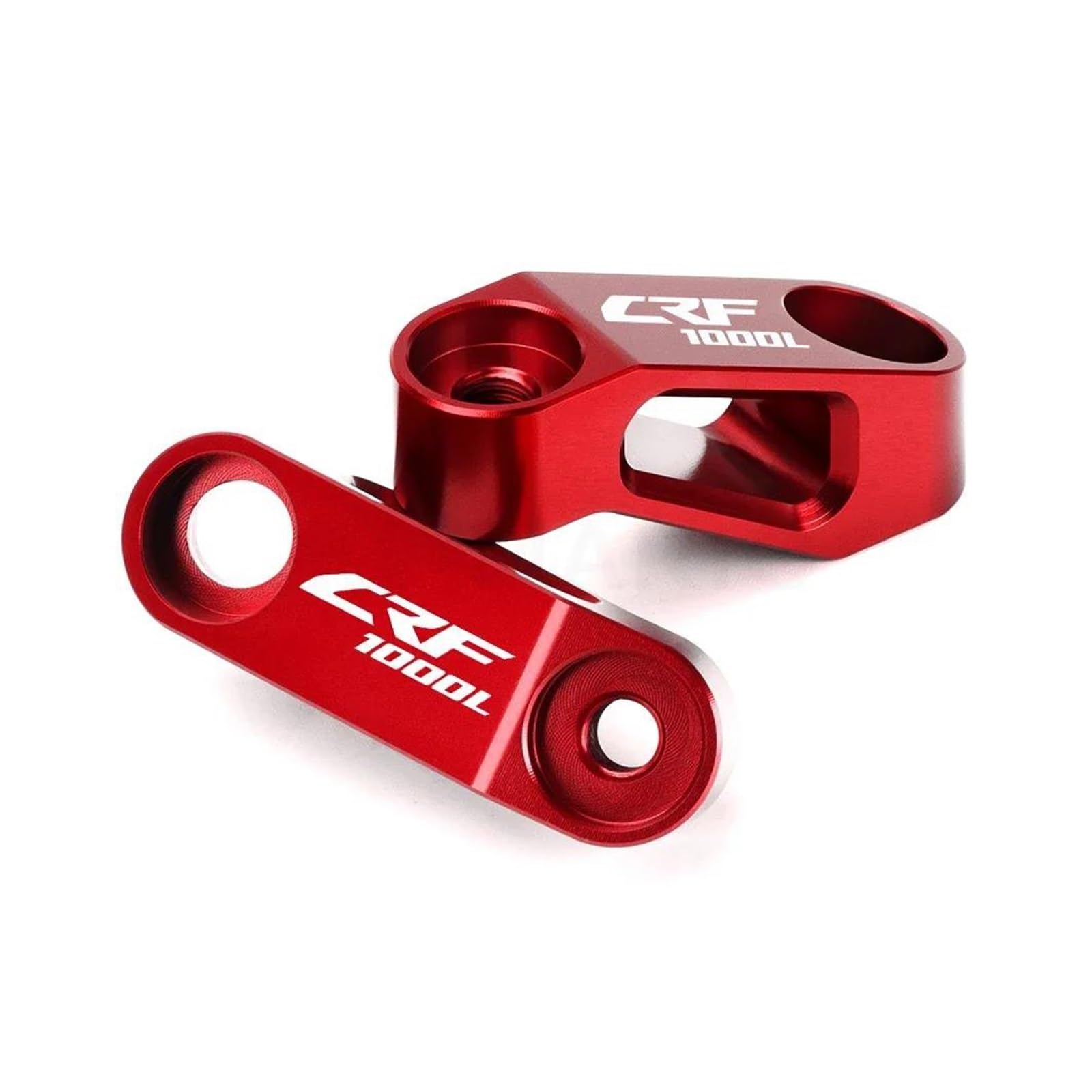 Erweiterter Riser Für HON&DA CRF1000L CRF1100L CRF 1000L 1100L CRF1100/L CRF 1000/L Rückspiegel Verlängerung Riser Verlängern(Red) von AMASONY